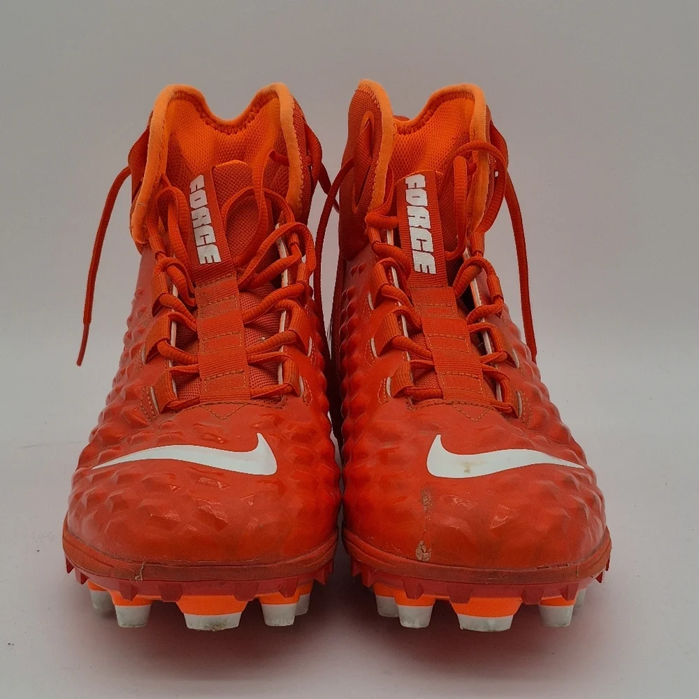 Nike Force Savage Varsity 2 (Size 14) AQ8155-800 Orange/White Football Cleats - Picture 2 of 8